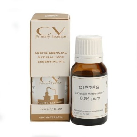 A.E. Ciprés 15 ml | Aceite Esencial Natural de Ciprés para la Energía y Bienestar | CV Primary Essence